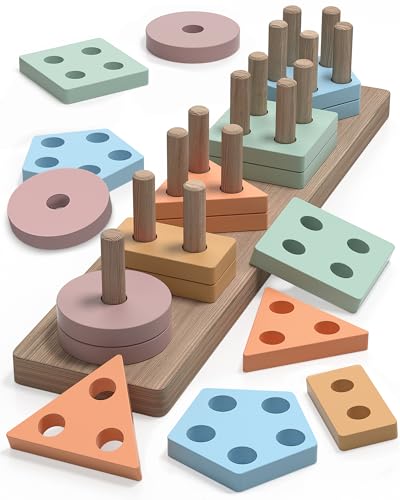 GOPO TOYS Montessori Toys for 1 2 Year Old Girl and Boy Birthday Gifts